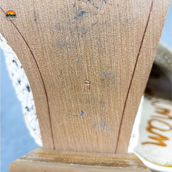 Sam Edelman Lillianna Mule Cuban Heels Ivory Leather Pointed Toe Women's Size 9 - Picture 8 of 13